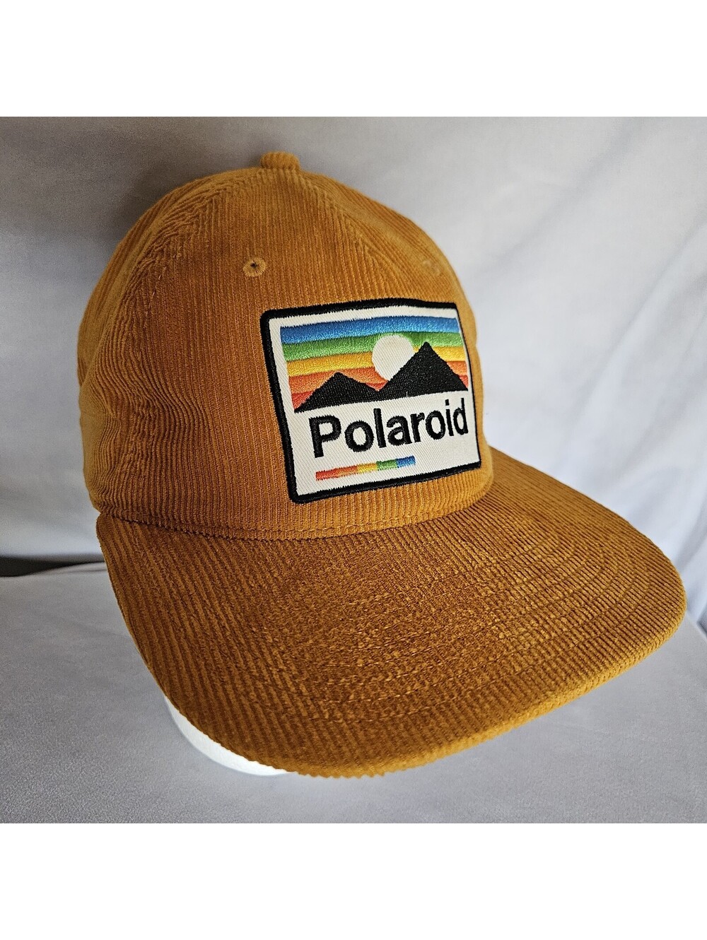 Polaroid X Mad Engine Corduroy Baseball Cap One Size Trucker Retro Snapback